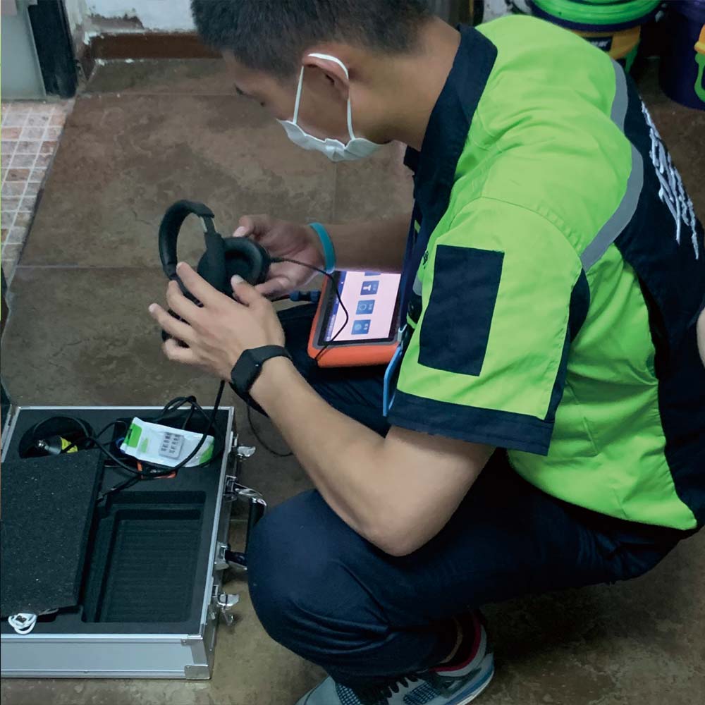 调试漏水检测仪器